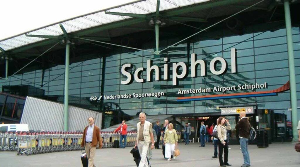 Luchthavenvervoer. Schiphol.